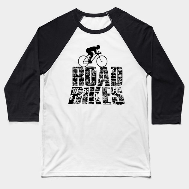 ROAD BIKE Baseball T-Shirt by vintagejoa